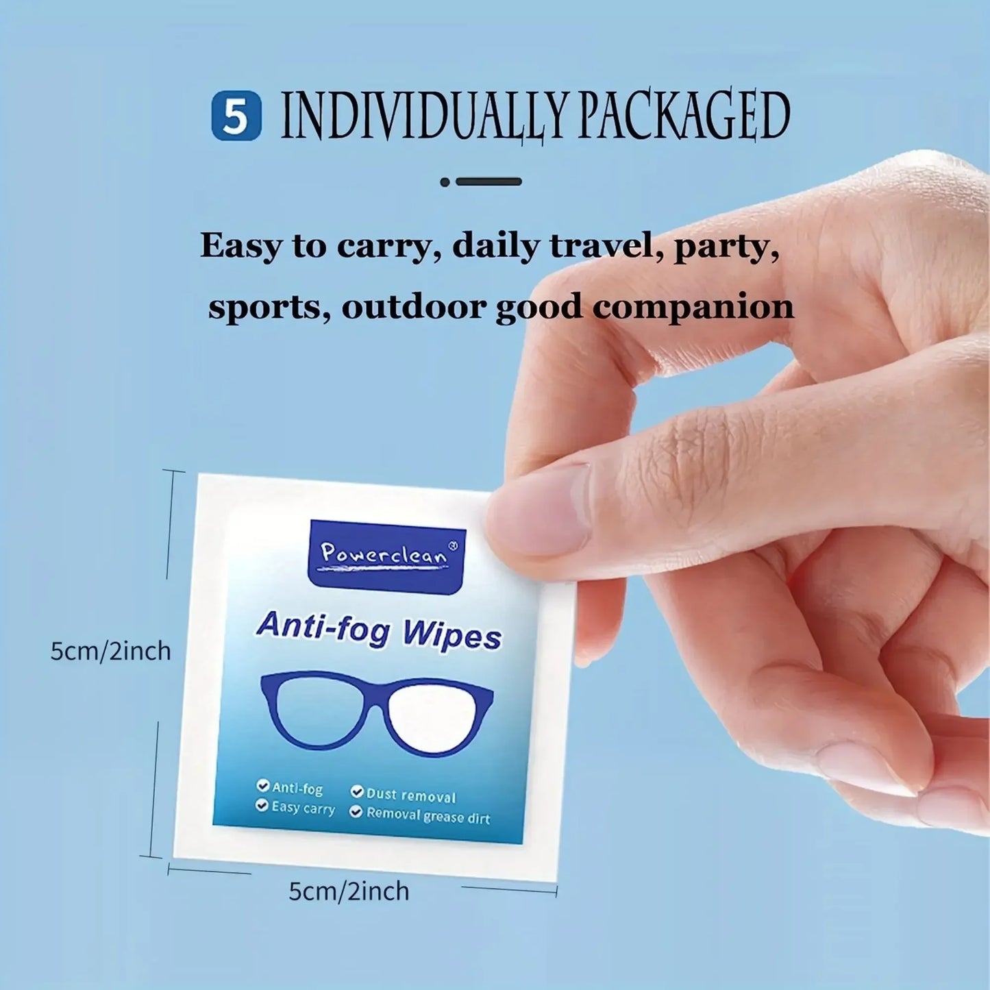 100/200pcs Eyeglass Cleaner Lens Wipes