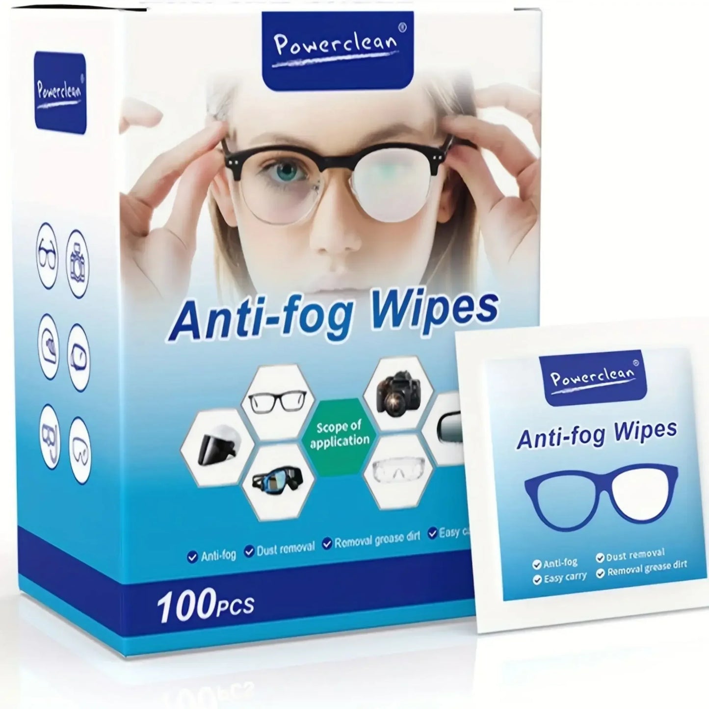 100/200pcs Eyeglass Cleaner Lens Wipes