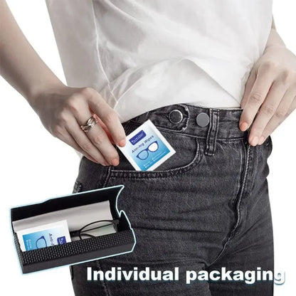 100/200pcs Eyeglass Cleaner Lens Wipes
