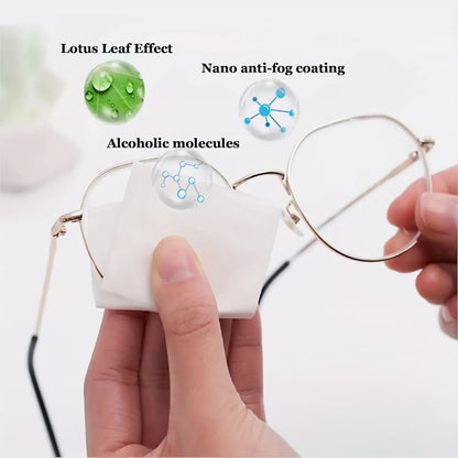 100/200pcs Eyeglass Cleaner Lens Wipes