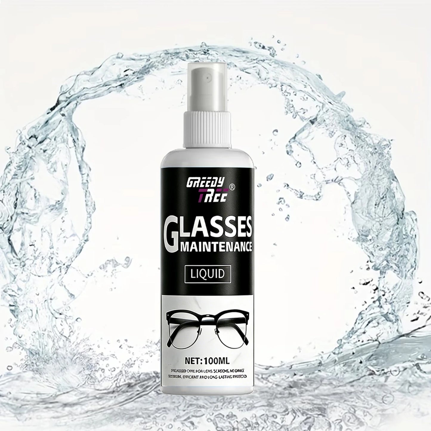 Glasses Cleaner spray- Lens cleaning liquid with free Microfiber Towel