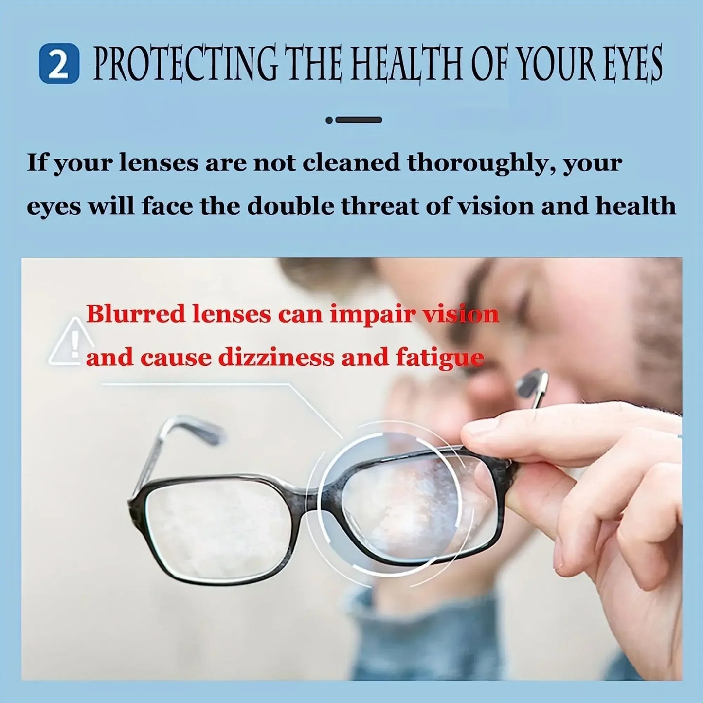 100/200pcs Eyeglass Cleaner Lens Wipes